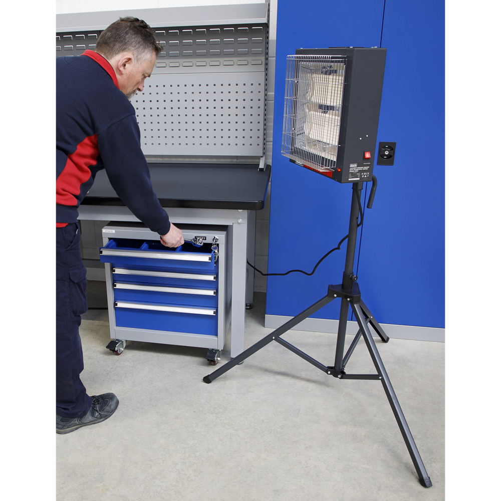 Sealey CH30S Ceramic Heater with Tripod Stand 1.4/2.8kW, 230V - additional view 2