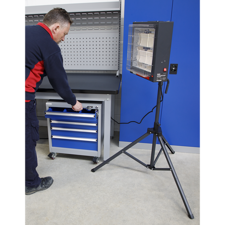 Sealey CH30S Ceramic Heater with Tripod Stand 1.4/2.8kW, 230V - additional view 2