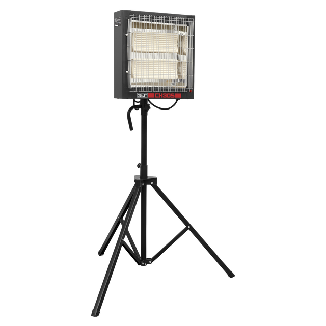 Sealey CH30S Ceramic Heater with Tripod Stand 1.4/2.8kW, 230V