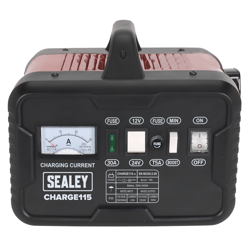 Sealey CHARGE115 12/24V Battery Charger 19A 230V - additional view 7