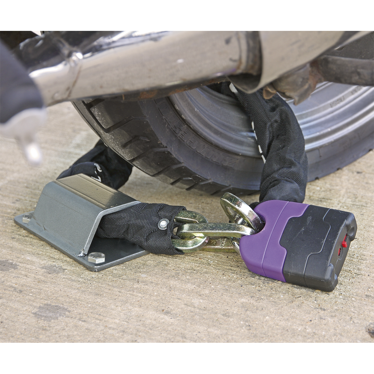 Sealey MCGA01 Motorcycle Ground Anchor with 4 Security Bolts - additional view 2