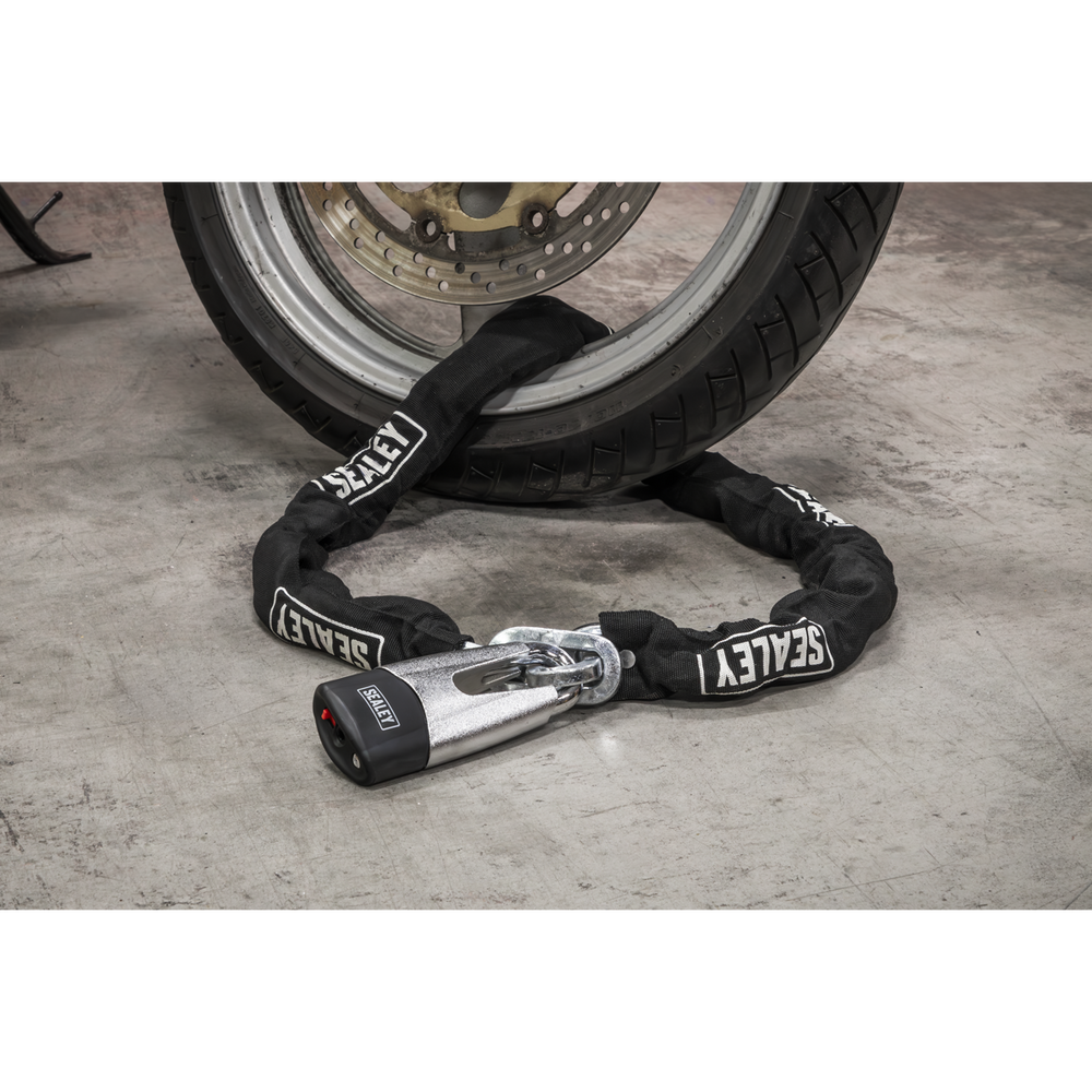 Sealey CLA109DL Motorcycle Chain & Disc Lock 10.5 x 10.5 x 1500mm 4* ART Approved - additional view 6