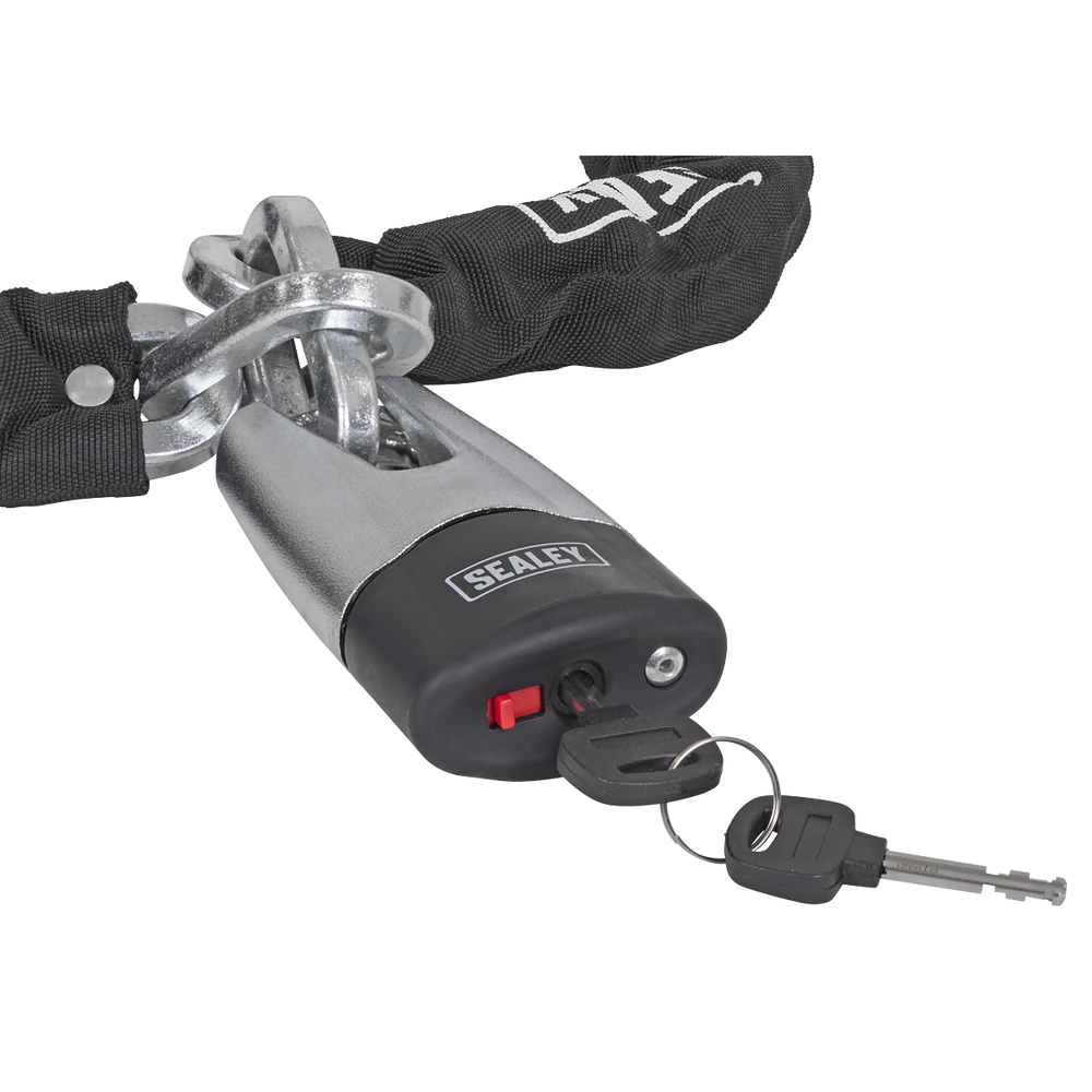 Sealey CLA109DL Motorcycle Chain & Disc Lock 10.5 x 10.5 x 1500mm 4* ART Approved - additional view 4