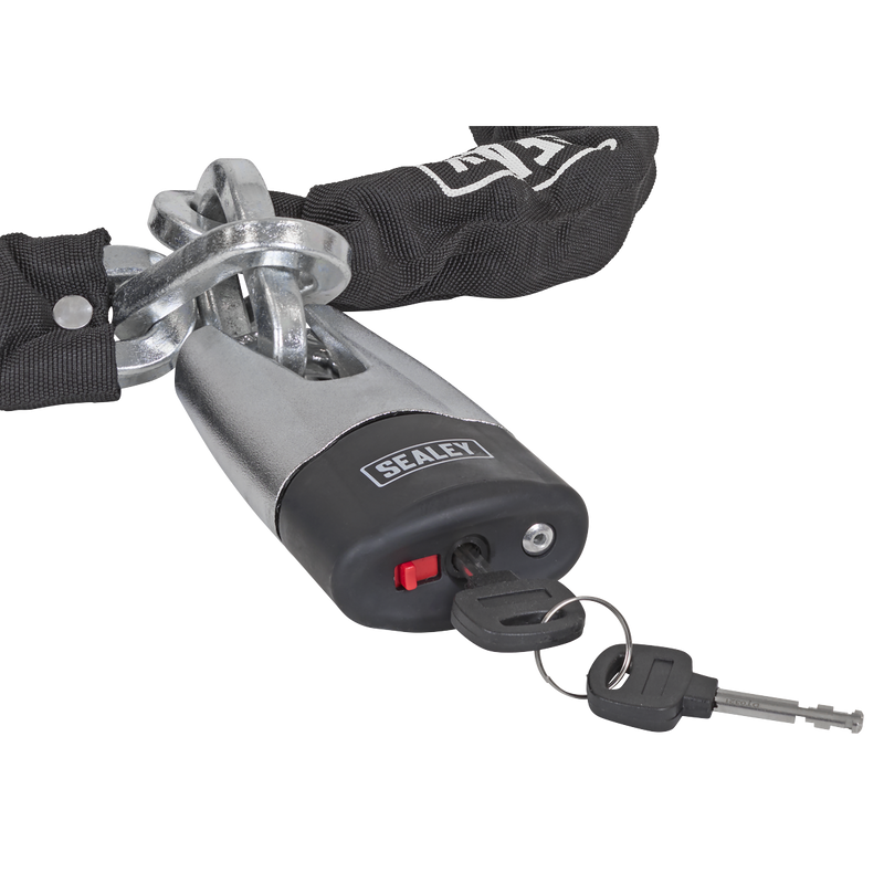 Sealey CLA109DL Motorcycle Chain & Disc Lock 10.5 x 10.5 x 1500mm 4* ART Approved - additional view 4