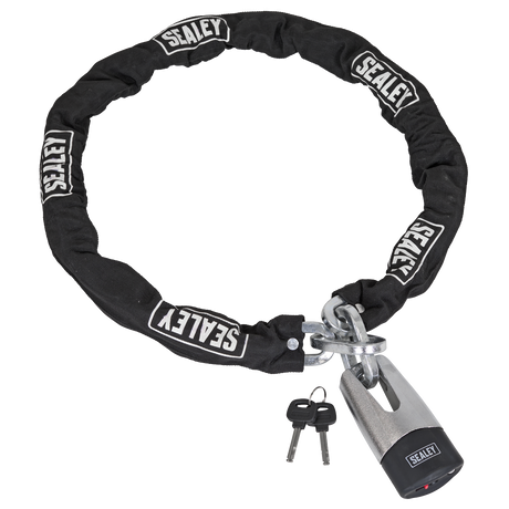 Sealey CLA109DL Motorcycle Chain & Disc Lock 10.5 x 10.5 x 1500mm 4* ART Approved
