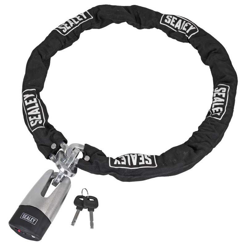 Sealey CLA109DL Motorcycle Chain & Disc Lock 10.5 x 10.5 x 1500mm 4* ART Approved - additional view 2