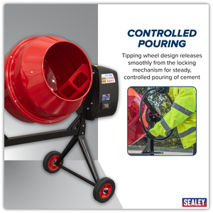 Sealey CMX125 125L Cement Mixer 550W/230V - additional view 11