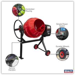 Sealey CMX125 125L Cement Mixer 550W/230V - additional view 10