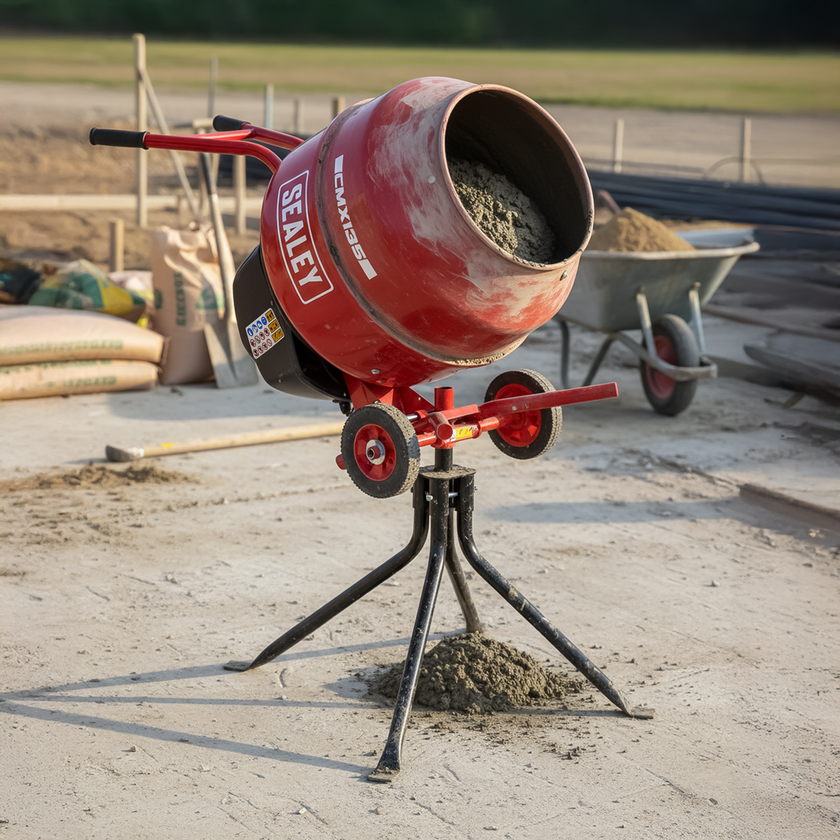 Sealey CMX135 135L Cement Mixer with Stand 550W - additional view 3