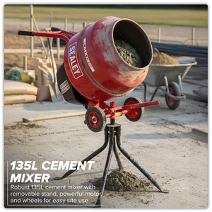 Sealey CMX135 135L Cement Mixer with Stand 550W - additional view 7