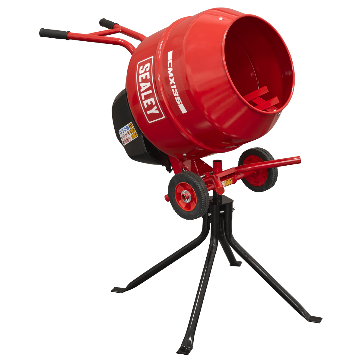 Sealey CMX135 135L Cement Mixer with Stand 550W