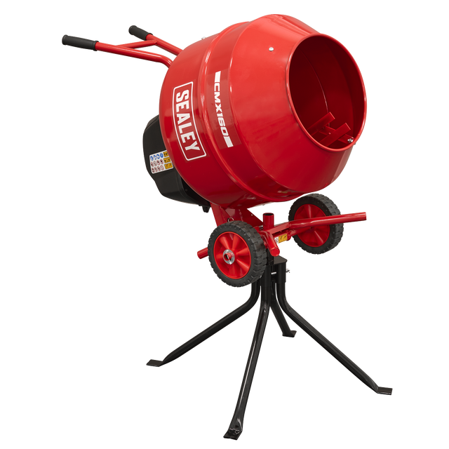 Sealey CMX160 160L Cement Mixer with Stand 650W