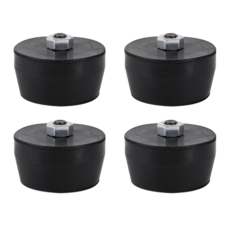 Sealey COMPKIT4 Anti-Vibration Foot Kit for Static Compressor 4pc