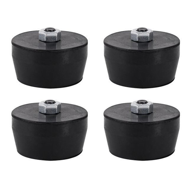 Sealey COMPKIT4 Anti-Vibration Foot Kit for Static Compressor 4pc