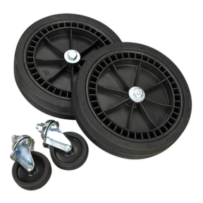 Sealey COMPKIT5 Wheel Kit for Fixed Compressors - 2 Castors & 2 Fixed