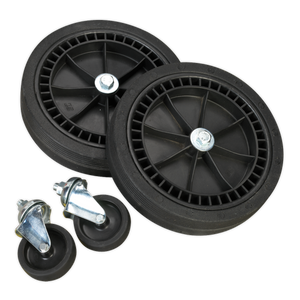 Sealey COMPKIT5 Wheel Kit for Fixed Compressors - 2 Castors & 2 Fixed