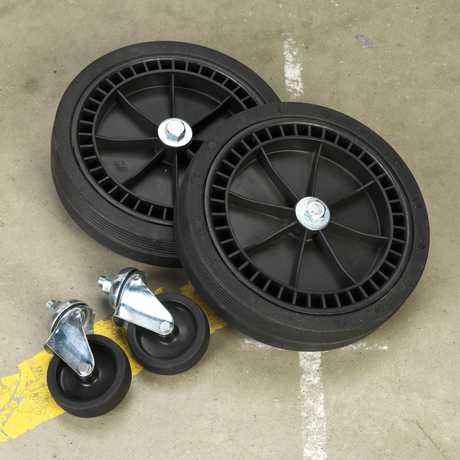 Sealey COMPKIT5 Wheel Kit for Fixed Compressors - 2 Castors & 2 Fixed - additional view 2