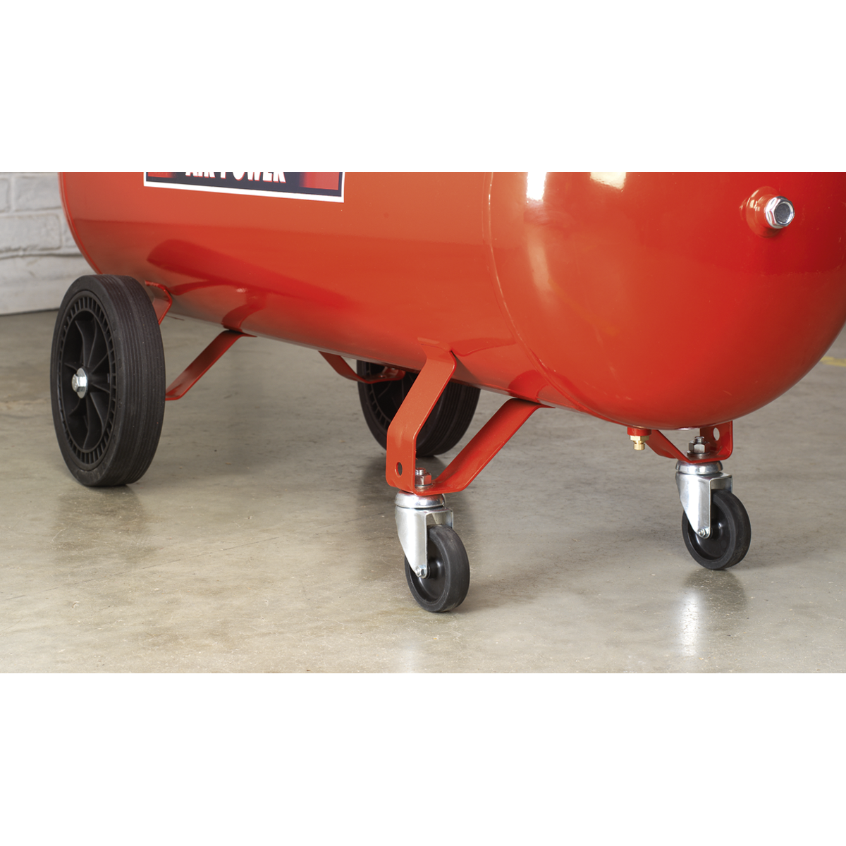 Sealey COMPKIT5 Wheel Kit for Fixed Compressors - 2 Castors & 2 Fixed - additional view 3