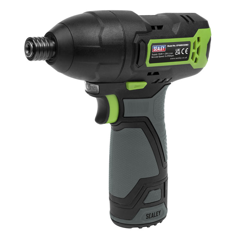 Sealey CP108VCID SV10.8 Series 1/4"Hex Drive Cordless Impact Driver Kit 10.8V 2Ah - additional view 6