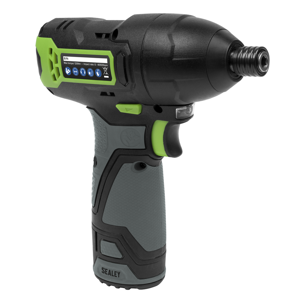 Sealey CP108VCID SV10.8 Series 1/4"Hex Drive Cordless Impact Driver Kit 10.8V 2Ah - additional view 7