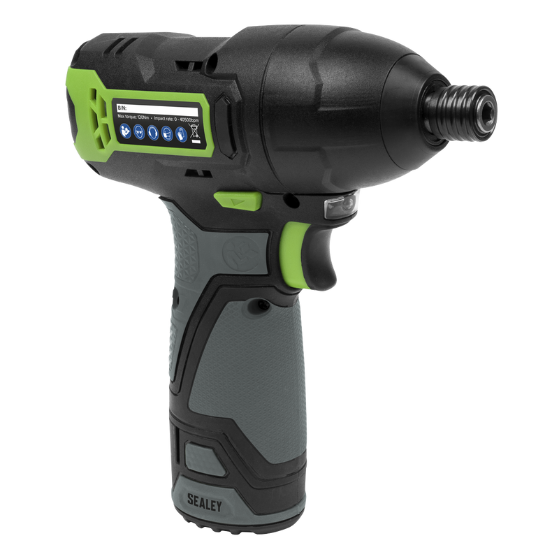 Sealey CP108VCID SV10.8 Series 1/4"Hex Drive Cordless Impact Driver Kit 10.8V 2Ah - additional view 7