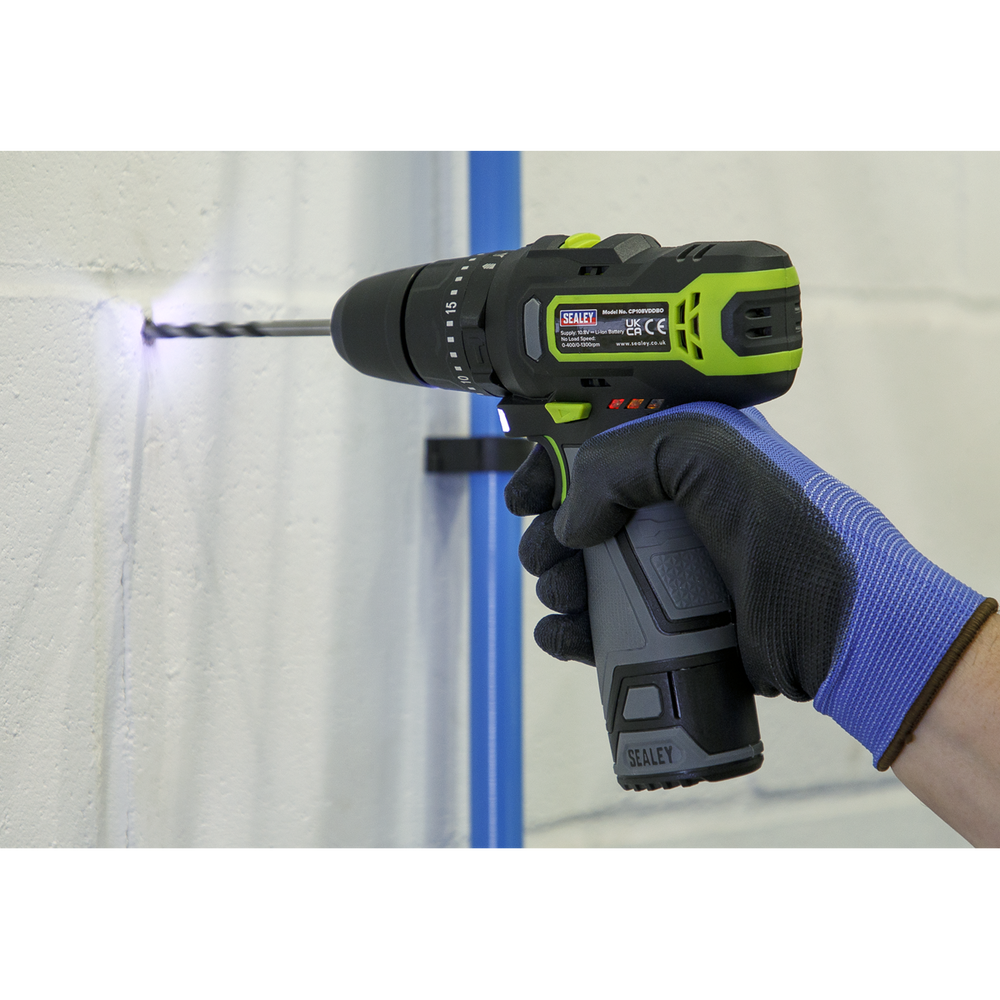 Sealey CP108VCOMBO3EU 2 x SV10.8 Series Power Tool Kit 10.8V - 2 Batteries & Euro Plug - additional view 10