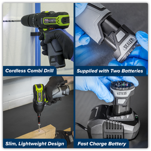 Sealey CP108VCOMBO3 2 x SV10.8 Series Cordless Power Tool Kit 10.8V - 2 Batteries - additional view 15