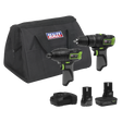 Sealey CP108VCOMBO3 2 x SV10.8 Series Cordless Power Tool Kit 10.8V - 2 Batteries