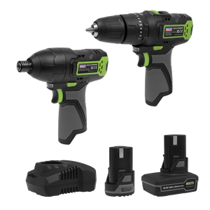 Sealey CP108VCOMBO3 2 x SV10.8 Series Cordless Power Tool Kit 10.8V - 2 Batteries - additional view 14