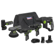 Sealey CP108VCOMBO7 5 x SV10.8 Series Cordless Power Tool Kit 10.8V - 2 Batteries