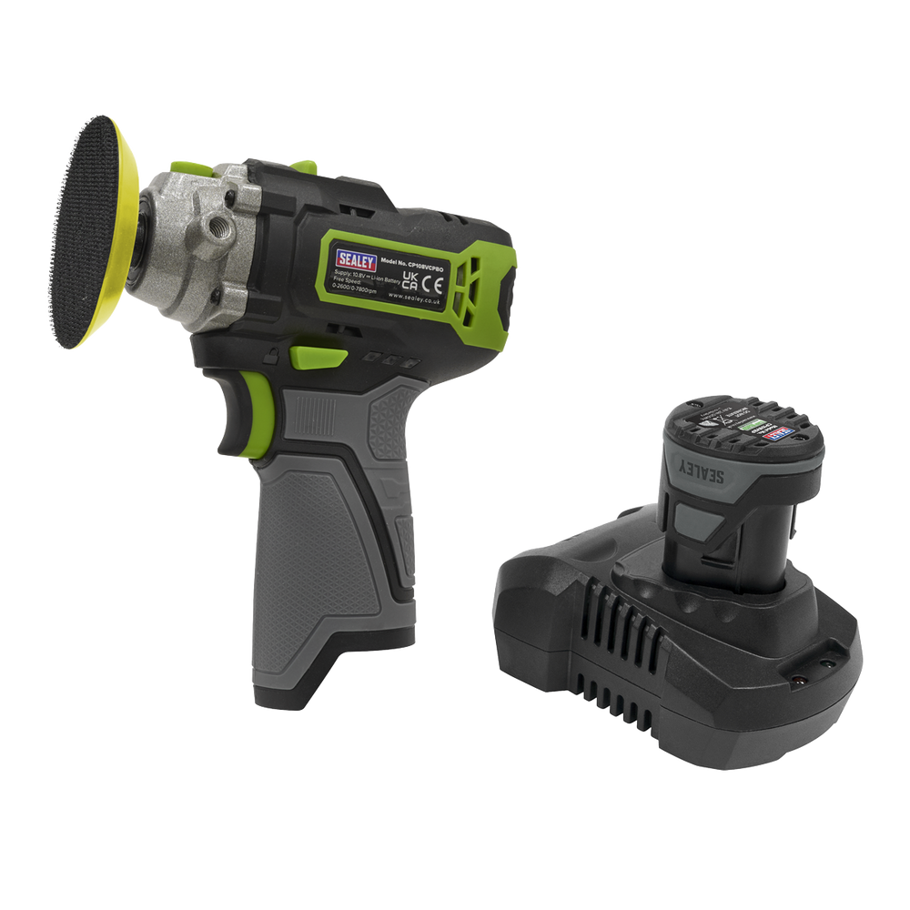 Sealey CP108VCPBO SV10.8 Series 75mm Cordless Polisher 10.8V - Body Only - additional view 6