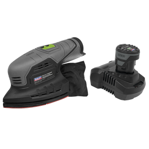 Sealey CP108VDS SV10.8 Series 150mm Cordless Detail Sander Kit 10.8V 2Ah