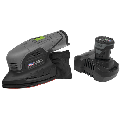 Sealey CP108VDS SV10.8 Series 150mm Cordless Detail Sander Kit 10.8V 2Ah