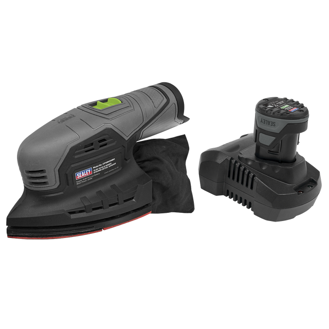 Sealey CP108VDS SV10.8 Series 150mm Cordless Detail Sander Kit 10.8V 2Ah