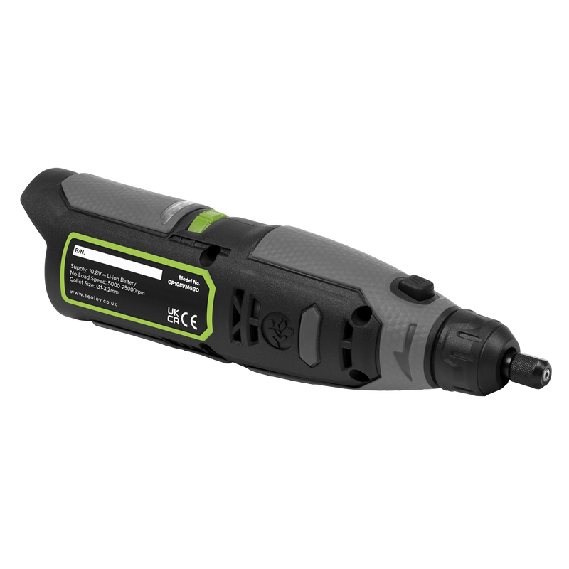 Sealey CP108VMGBO SV10.8 Series Cordless Multipurpose Mini Grinder & 50pc Accessory Kit 10.8V - Body Only - additional view 4