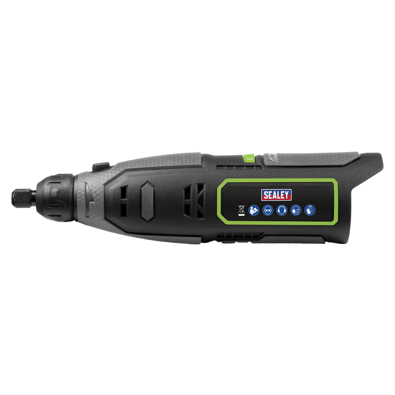 Sealey CP108VMGBO SV10.8 Series Cordless Multipurpose Mini Grinder & 50pc Accessory Kit 10.8V - Body Only - additional view 6