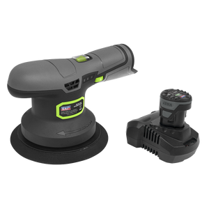 Sealey CP108VSP SV10.8 Series 150mm Cordless Dual Action Sander/Polisher Kit 10.8V 2Ah
