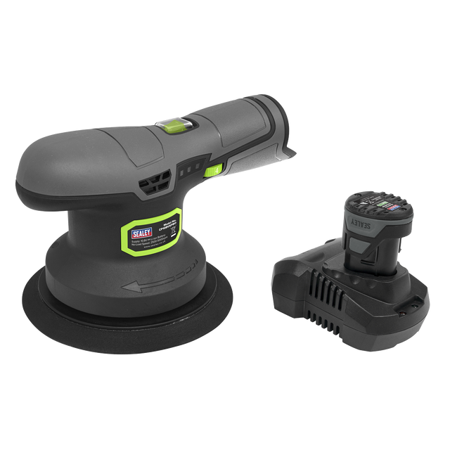 Sealey CP108VSP SV10.8 Series 150mm Cordless Dual Action Sander/Polisher Kit 10.8V 2Ah