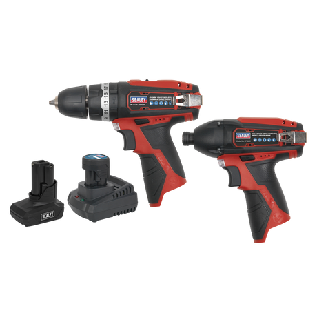 Sealey CP1200COMBO6 2 x SV12 Series Cordless Power Tool Kit 12V - 2 Batteries - additional view 2