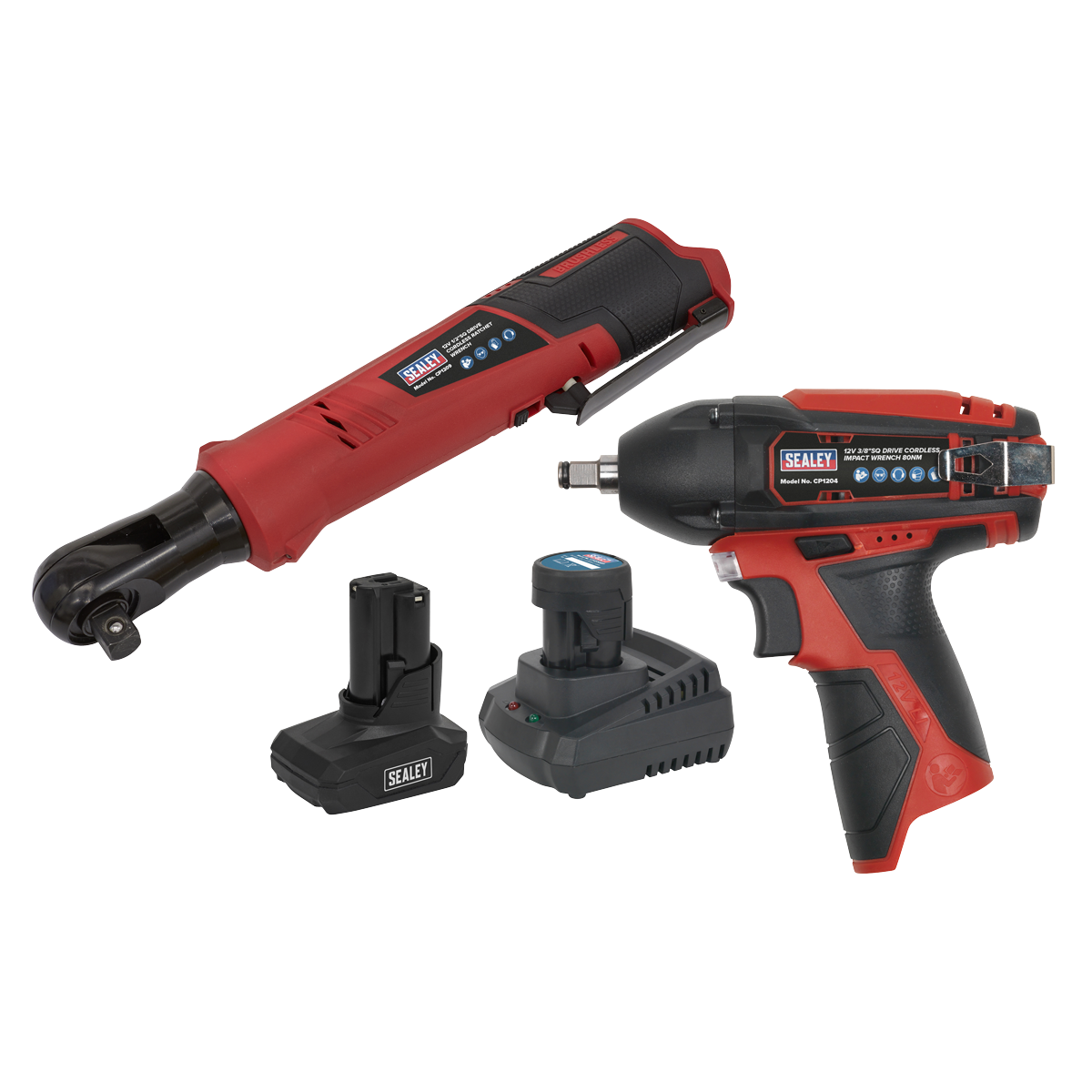 Sealey CP1200COMBO8 2 x SV12 Series Cordless Power Tool Kit 12V - 2 Batteries - additional view 3