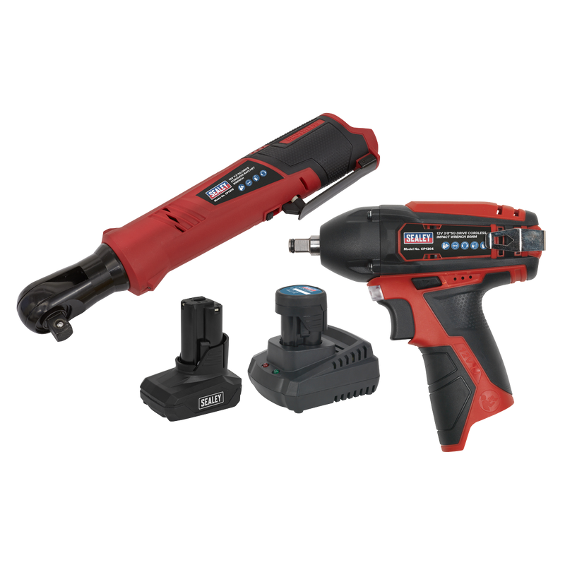 Sealey CP1200COMBO8 2 x SV12 Series Cordless Power Tool Kit 12V - 2 Batteries - additional view 3