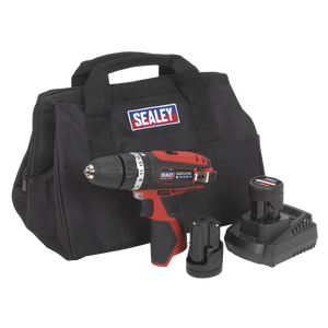 Sealey CP1201KIT SV12 Series 10mm Cordless Combi Drill Kit 12V 2Ah - 2 Batteries - additional view 3