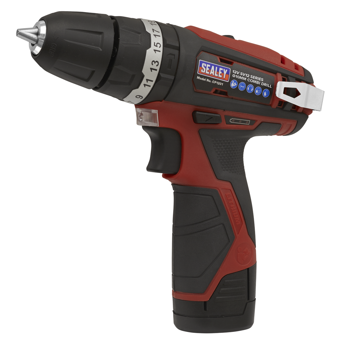 Sealey CP1201 SV12 Series 10mm Cordless Combi Drill 12V - Body Only - additional view 6