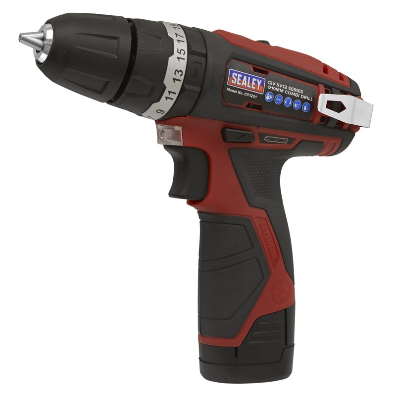 Sealey CP1201 SV12 Series 10mm Cordless Combi Drill 12V - Body Only - additional view 6