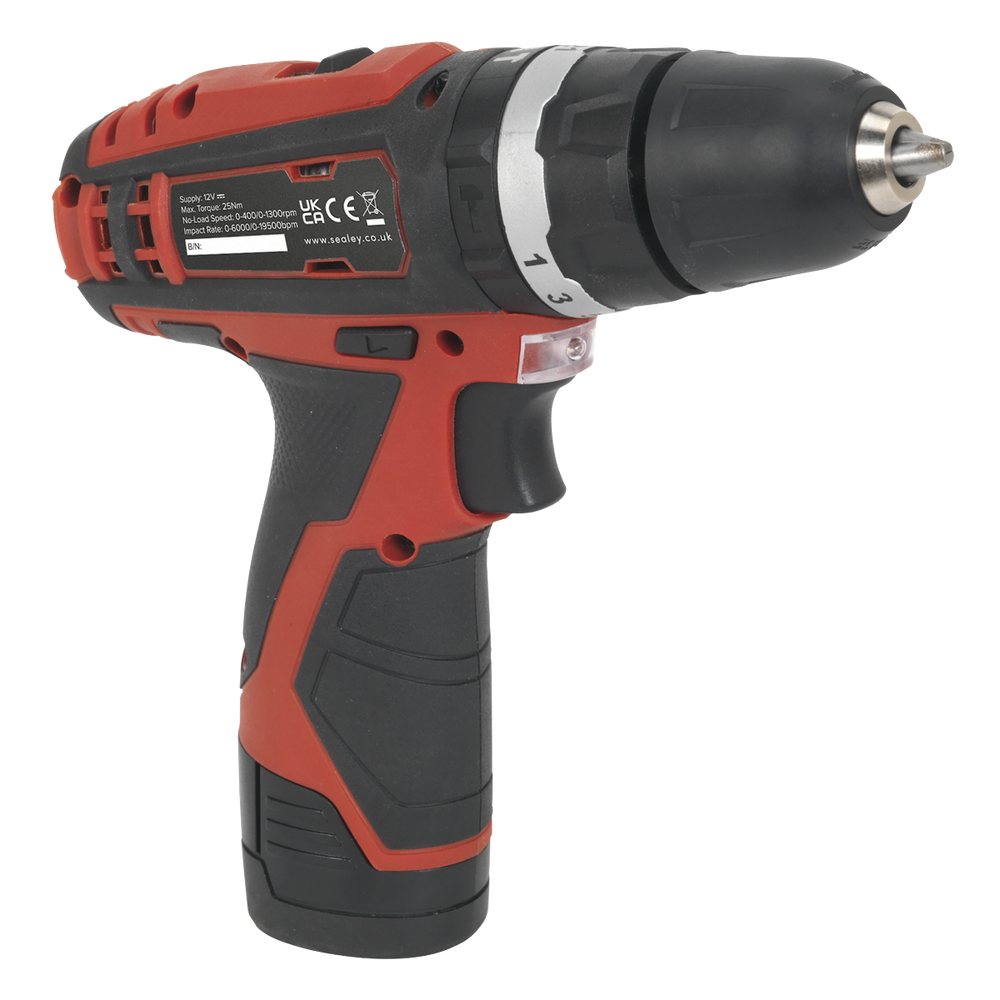 Sealey CP1201 SV12 Series 10mm Cordless Combi Drill 12V - Body Only - additional view 11