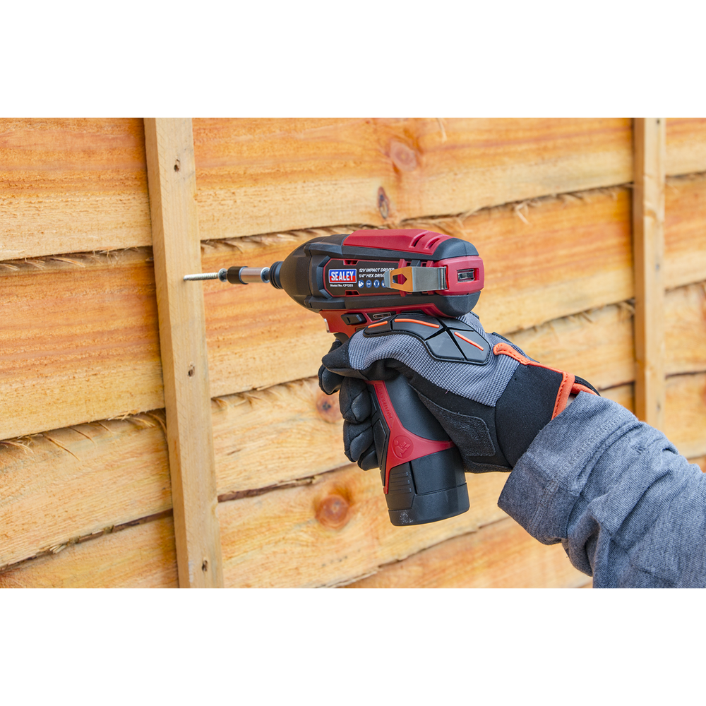 Sealey CP1203 SV12 Series 1/4"Hex Drive Cordless Impact Driver 12V - Body Only - additional view 9