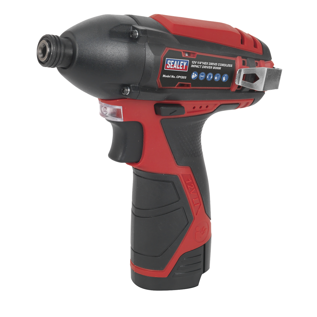 Sealey CP1203 SV12 Series 1/4"Hex Drive Cordless Impact Driver 12V - Body Only - additional view 5