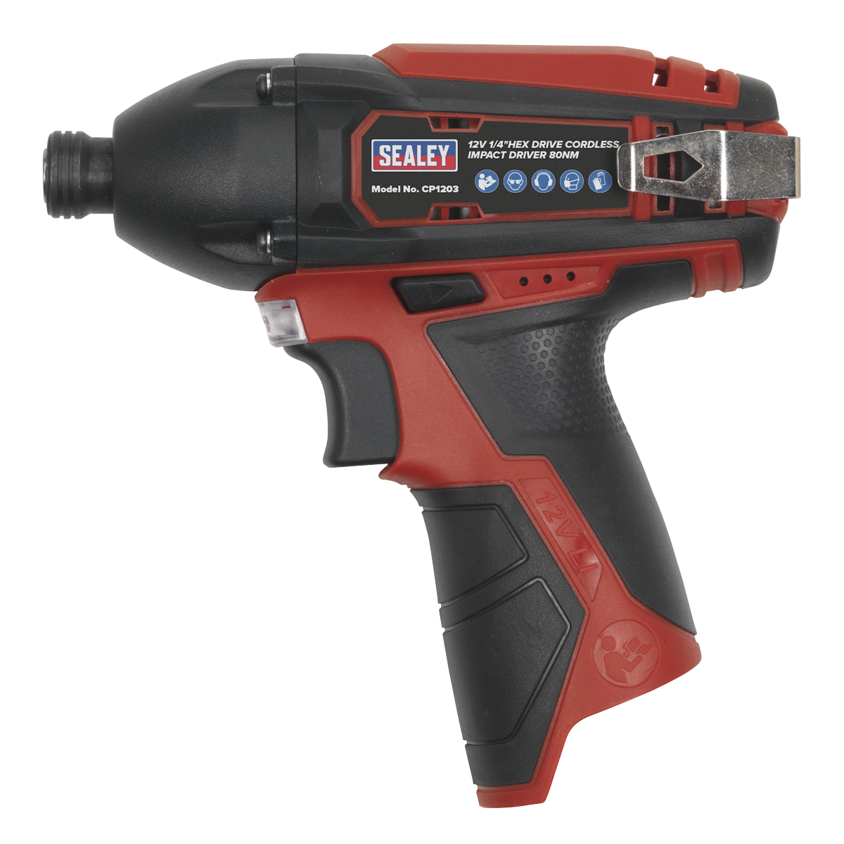 Sealey CP1203 SV12 Series 1/4"Hex Drive Cordless Impact Driver 12V - Body Only - additional view 6