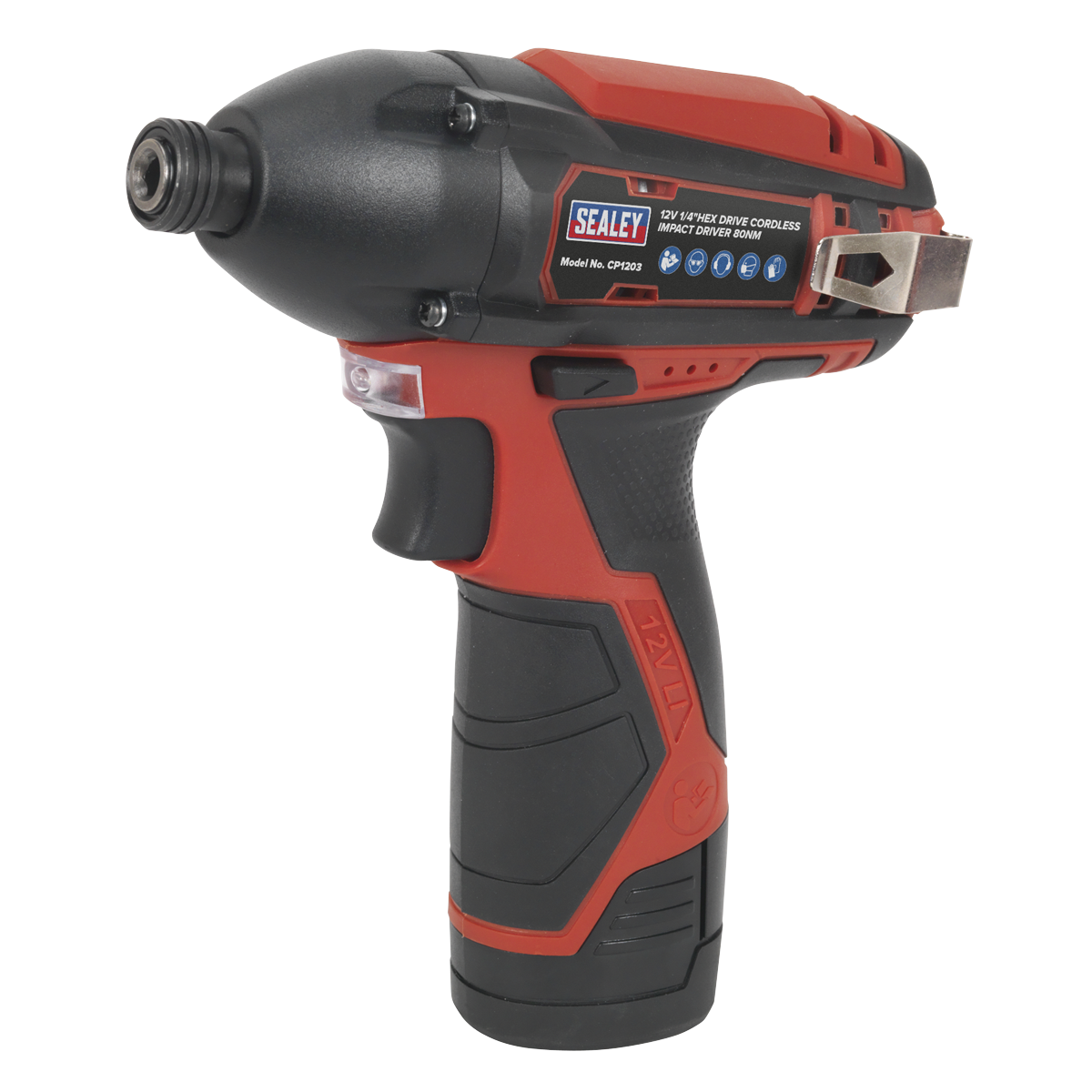Sealey CP1203 SV12 Series 1/4"Hex Drive Cordless Impact Driver 12V - Body Only - additional view 7
