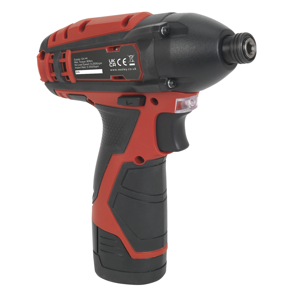 Sealey CP1203 SV12 Series 1/4"Hex Drive Cordless Impact Driver 12V - Body Only - additional view 8
